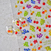 cute fruit nail sticker, grape nail decals
